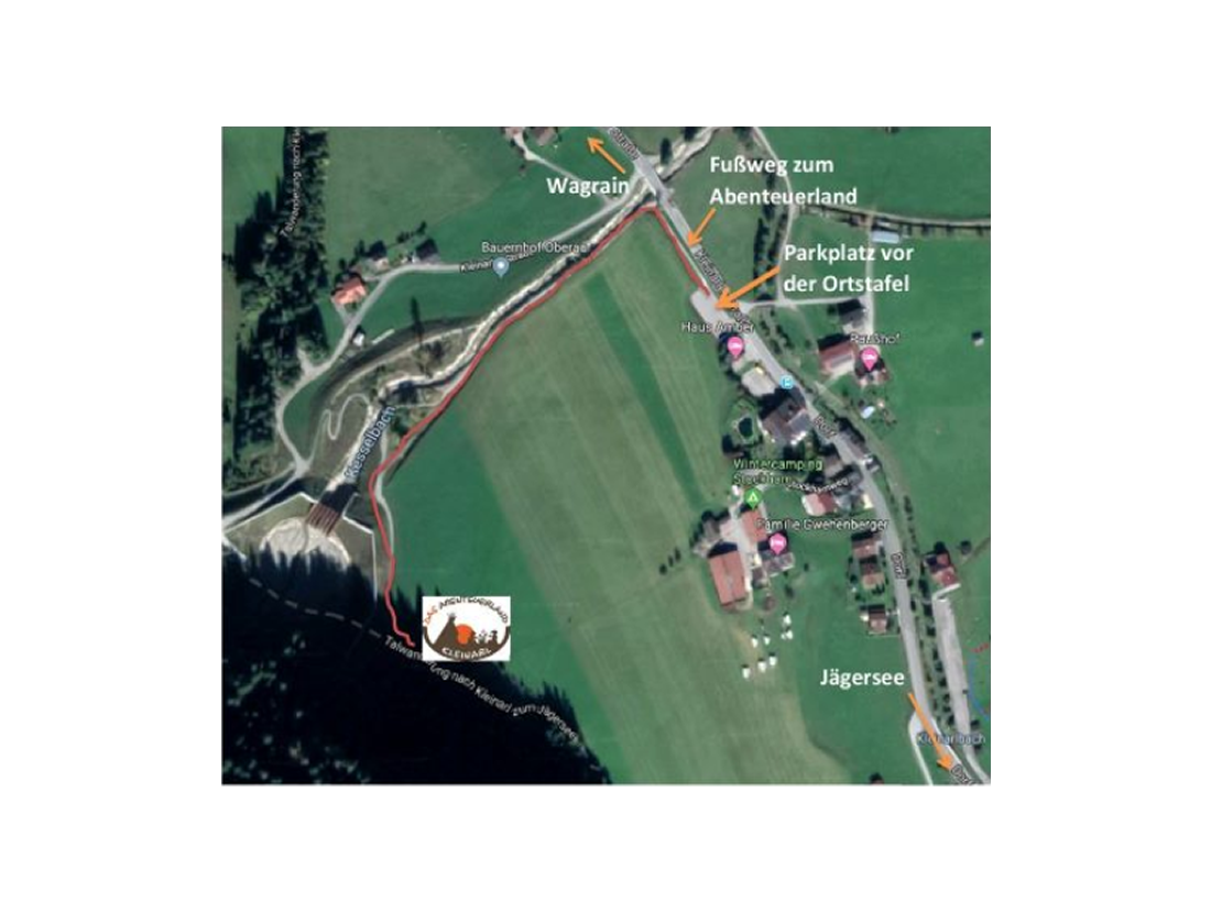 Lageplan Abenteuerland Kleinarl